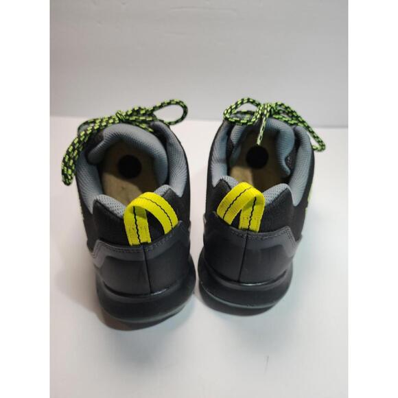 adidas outdoor Men's Terrex AX3 Hiking Boot, Black/White/Acid Yellow, 8.5 - Picture 4 of 6